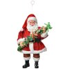 Clayre & Eef 66248 Decoración Colgante Papá Noel 10x6x17 cm