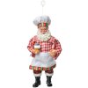 Clayre & Eef 66249 Decoración Colgante Papá Noel 9x6x17 cm