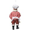 Clayre & Eef 66249 Decoración Colgante Papá Noel 9x6x17 cm