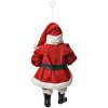 Clayre & Eef 66250 Adorno Colgante Papá Noel 10x6x17 cm