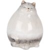 Decoración Gato Clayre & Eef 6CE2131 14x13x18 cm Gris