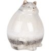 Decoración Gato Clayre & Eef 6CE2131 14x13x18 cm Gris