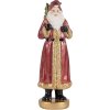 Clayre & Eef 6PR5534 Decoración Papá Noel 6x5x15 cm Rojo y Dorado