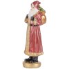 Clayre & Eef 6PR5534 Decoración Papá Noel 6x5x15 cm Rojo y Dorado