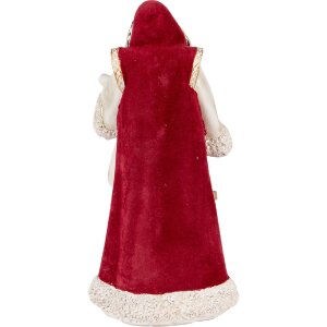 Clayre & Eef 6PR5536 Decoración Papá Noel Beige Rojo 15x14x29 cm