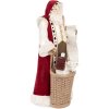 Clayre & Eef 6PR5536 Decoración Papá Noel Beige Rojo 15x14x29 cm