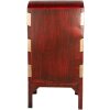 Buzón de metal Clayre & Eef 6Y5807 27x21x53 cm Rojo