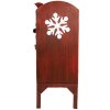 Buzón de metal Clayre & Eef 6Y5807 27x21x53 cm Rojo
