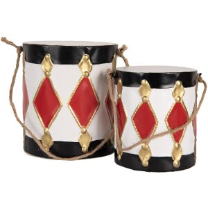 Juego de 2 tambores decorativos Clayre & Eef 6Y5808...
