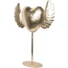Corazón Decorativo Clayre & Eef 6Y5862 38x11x47 cm Dorado