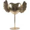 Corazón Decorativo Clayre & Eef 6Y5862 38x11x47 cm Dorado
