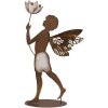 Ángel Decorativo Clayre & Eef 6Y5959 Dorado y Marrón 20x8x36 cm