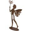 Ángel Decorativo Clayre & Eef 6Y5959 Dorado y Marrón 20x8x36 cm