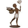Ángel Decorativo Clayre & Eef 6Y5959 Dorado y Marrón 20x8x36 cm
