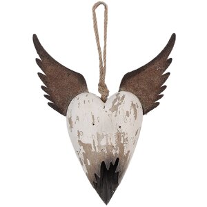 Colgante Decorativo Corazón Clayre & Eef 6H2415S 17x3x20 cm