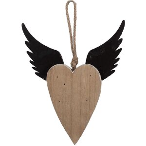 Colgante Decorativo Corazón Clayre & Eef 6H2415S 17x3x20 cm