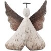 Ángel Decorativo Clayre & Eef 8x3x9 cm Blanco Marrón 6H2416S
