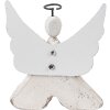 Ángel Decorativo Clayre & Eef 8x3x9 cm Blanco Marrón 6H2416S