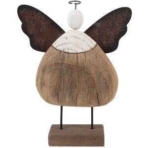 Ángel Decorativo Clayre & Eef 6H2417L 20x6x25 cm Marrón