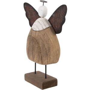 Ángel Decorativo Clayre & Eef 6H2417L 20x6x25 cm Marrón
