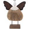 Ángel Decorativo Clayre & Eef 6H2417L 20x6x25 cm Marrón
