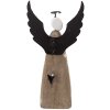 Decoración Ángel Clayre & Eef 6H2420M 9x4x18 cm Blanco-Marrón