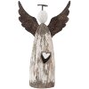 Ángel Decoración Clayre & Eef 6H2420S 7x3x12 cm Blanco Marrón