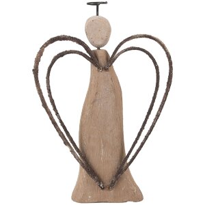 Decoración Ángel Clayre & Eef 6H2421M 12x3x18 cm