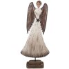 Decoración Ángel Clayre & Eef 6H2424 19x6x42 cm Blanco