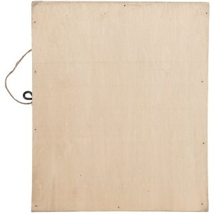 Caja para llaves Clayre & Eef 6H2431 24x7x30 cm marrón-blanco