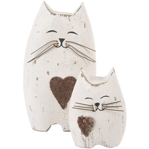 Decoración Gato Clayre & Eef 6H2435S 6x4x7 cm