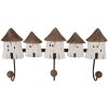 Perchero de pared Clayre & Eef 6H2436 38x8x19 cm Madera Hierro