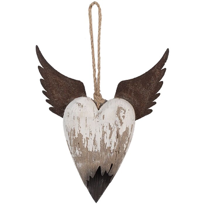 Adorno Colgante Corazón Clayre & Eef 6H2415M 18x3x22 cm