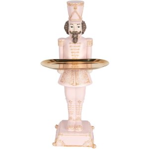 Clayre & Eef 6PR5368 Decoración Cascanueces Rosa 18x17x40 cm