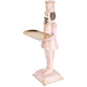 Clayre & Eef 6PR5368 Decoración Cascanueces Rosa 18x17x40 cm