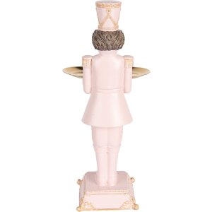 Clayre & Eef 6PR5368 Decoración Cascanueces Rosa 18x17x40 cm