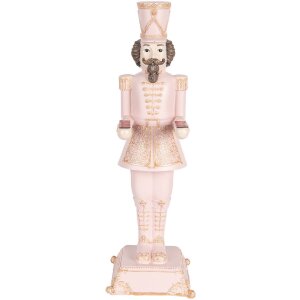 Clayre & Eef 6PR5368 Decoración Cascanueces Rosa 18x17x40 cm
