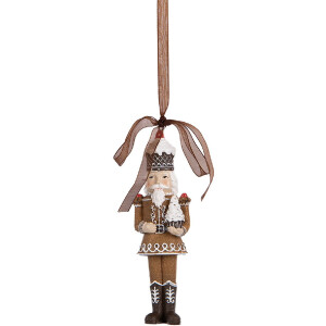 Adorno colgante Cascanueces Clayre & Eef 6PR5390 4x2x13 cm