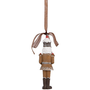 Adorno colgante Cascanueces Clayre & Eef 6PR5390 4x2x13 cm