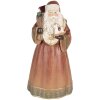 Clayre & Eef 6PR5544 Decoración Papá Noel 20x18x39 cm Rojo y Dorado