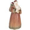 Clayre & Eef 6PR5544 Decoración Papá Noel 20x18x39 cm Rojo y Dorado