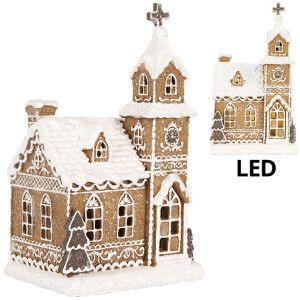 Clayre & Eef 6PR5375 Decoración Casa con LED 14x12x23 cm 3xAAA