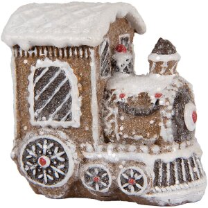 Clayre & Eef 6PR5376 Decoración Locomotora 5x3x5 cm