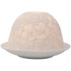 Portavelas Clayre & Eef 6CE2209 Blanco Ø 12x8 cm