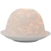 Portavelas Clayre & Eef 6CE2209 Blanco Ø 12x8 cm