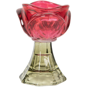 Candelabro Clayre & Eef 6GL5342P Ø 7x10 cm Rosa-Verde