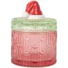 Frasco con tapa Clayre & Eef 6GL5343 Rojo Verde Ø 9x12 cm