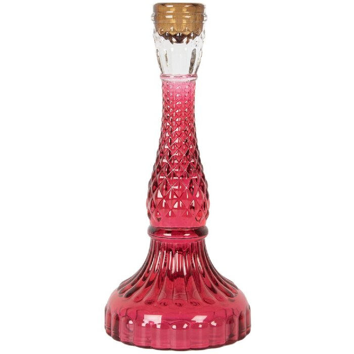 Candelabro Clayre & Eef 6GL5344 Ø 10x22 cm rosa