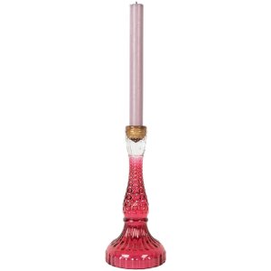 Candelabro Clayre & Eef 6GL5344 Ø 10x22 cm rosa