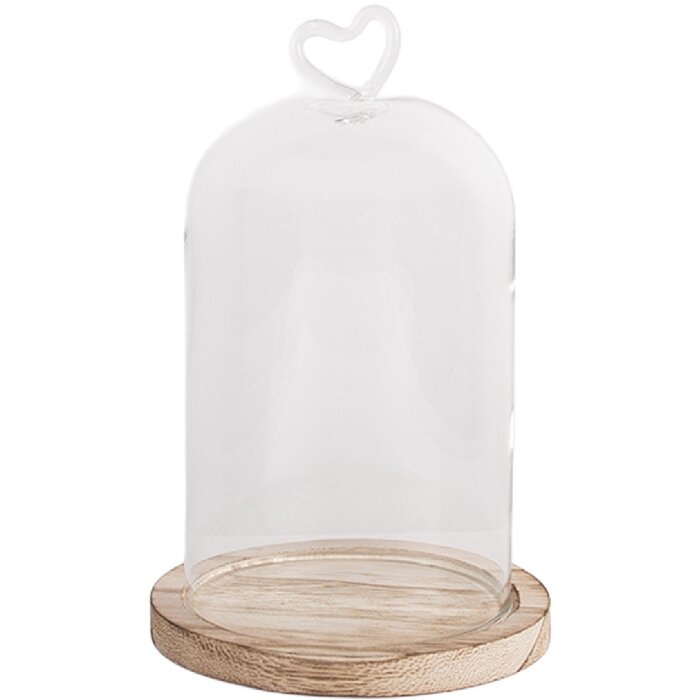 Campana de cristal Clayre & Eef 6GL5359 Ø 12x19 cm